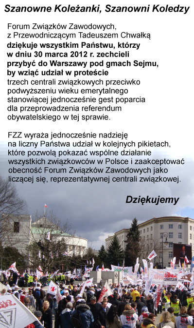 Okładka aktualności Podziękowanie