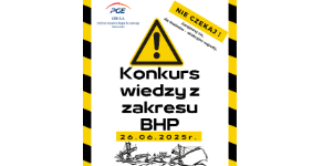 Okładka aktualności Konkurs wiedzy z zakresu BHP
